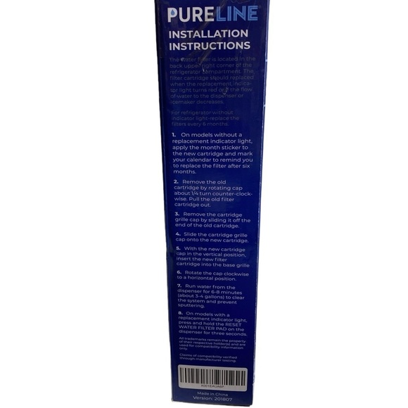Pure line Refrigerator Water Filter Replacement #PL-600 system model #PL-600-S - Picture 4 of 6